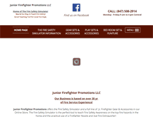Tablet Screenshot of juniorfirefighterpromotions.com